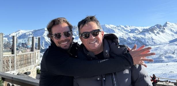 Daniel Vorcaro e Ciro Nogueira em viagem à França no início de 2025.